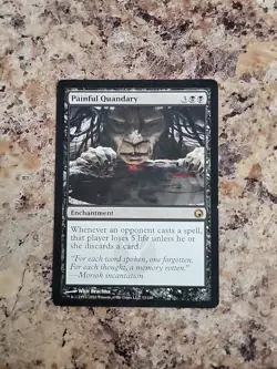 Painful Quandary - Scars of Mirrodin #73/249 MTG Magic The Gathering Played - Image 1