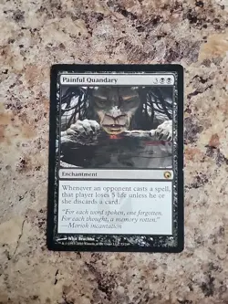 Painful Quandary - Scars of Mirrodin #73/249 MTG Magic The Gathering Played - Image 2