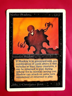 MTG 18R - UNLIMITED #117 NETHER SHADOW - MP VERY GOOD MAGIC THE GATHERING - Image 1