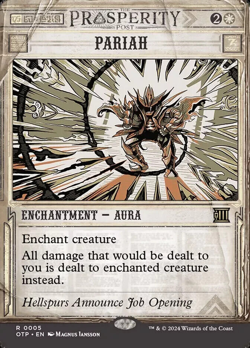 MTG OTJ Breaking News R Pariah #0005 NM - Image 1