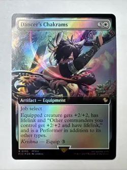 Dancer's Chakrams (Extended Art) Commander: Final Fantasy Foil - Image 1