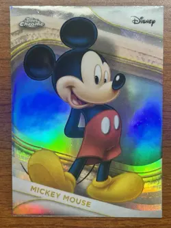 2025 DISNEY Topps Chrome REFRACTOR #1 MICKEY MOUSE - Image 1