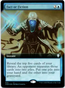 Fact or Fiction (Extended Art) - FOIL - Commander Legends - 634 NM - Image 1
