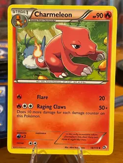 2013 Pokemon Black And White Legendary Treasures Charmeleon 18/113 Uncommon MP - Image 1