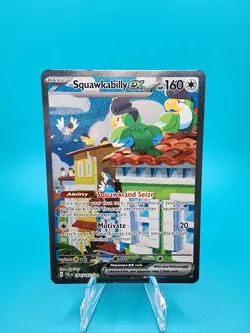 Pokemon TCG Squawkabilly EX #264 Rare Paldea Evolved Illustration Card - Image 1