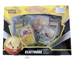 PoKeMoN TCG Hisuian Electrode V Box 2 Foil Promo 1 Foil Oversize 4 Booster Packs - Image 1