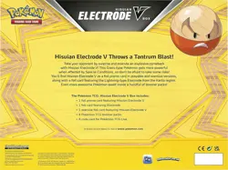 PoKeMoN TCG Hisuian Electrode V Box 2 Foil Promo 1 Foil Oversize 4 Booster Packs - Image 2