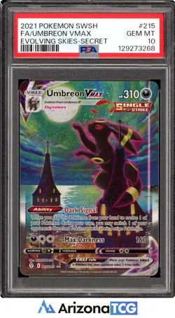 Pokemon 2021 Umbreon VMAX 215/203 Alt Art Evolving Skies GEM MINT PSA 10 - Image 1