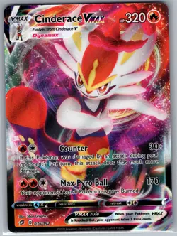 Cinderace VMAX 036/192 - Pokemon TCG SWSH02: Rebel Clash - Ultra Rare (NM) - Image 1