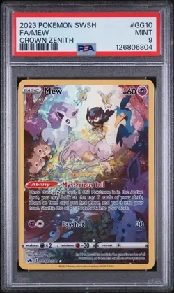 Pokemon TCG Mew Crown Zenith Galarian Gallery GG10/GG70 Full Art PSA 9 MINT - Image 1