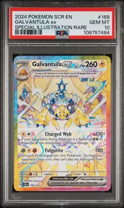 Galvantula ex 168/142 PSA 10 Special Illustration Rare Pokemon TCG Stellar Crown - Image 2