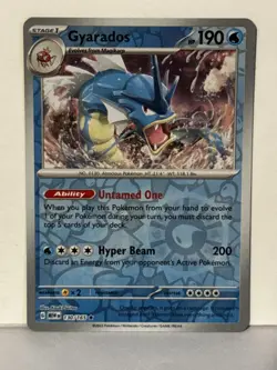 Gyarados Reverse Holo 130/165 SV: Scarlet & Violet 151 NM Pokemon Fast Ship - Image 1