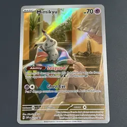Mimikyu SVP 075 Black Star Promos Full Art Holo Paldean Fates Pokemon TCG NM - Image 1