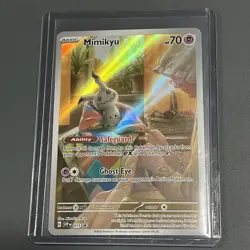 Mimikyu SVP 075 Black Star Promos Full Art Holo Paldean Fates Pokemon TCG NM - Image 3