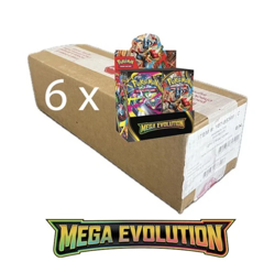 Pokemon Mega Evolution Booster Box Sealed Case of 6 (NOT ENHANCED) Ready To Ship - Image 1