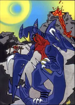 Devil Doc JS Series 3 Pokemon Fan Art Set Garchomp Magikarp Volcano - Image 1