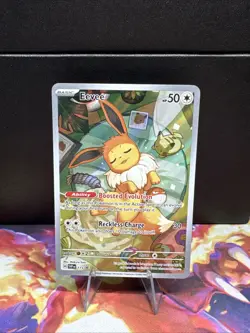 Pokemon Eevee SVP 173 Prismatic Evolutions ETB Holo Black Star Promo NM 1 - Image 1