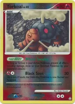 1x Torkoal - 41/146 - Rare - Reverse Holo Lightly Played Pokemon Diamond & Pearl - Image 1