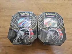 (2) Pokemon TCG Scarlet & Violet Paldean Fates Iron Treads Tin Factory Sealed - Image 3