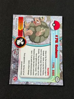 Pokemon Golem #76 Topps Chrome Base Holo Copy 2 NM - Image 3