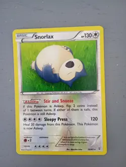 Pokemon TCG Snorlax Generations 58/83 Reverse Holo Rare - Image 1