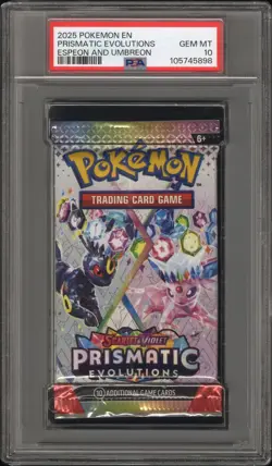 PSA 10 - Prismatic Evolutions (Umbreon Espeon) Foil Pack - Pokemon - Image 1