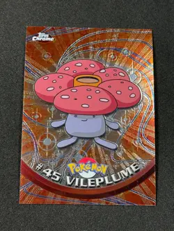Pokemon Vileplume #45 Topps Chrome Base Holo Copy 2 LP - Image 1