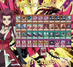 Yugioh 5D's! Complete Akiza Deck! Gigaplant + Crimson Dragon + B **HOT** + Bonus - Image 1