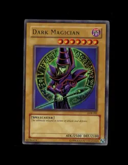 2002 Yu-Gi-Oh! LOB-005 DARK MAGICIAN HOLO RARE! LEGEND OF BLUE EYES - Image 1