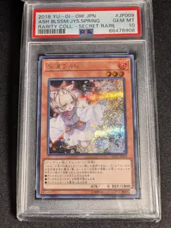 Yu-Gi-Oh! Japanese Ash Blossom & Joyous Spring RC02-JP009 Secret Rare PSA 10 - Image 1