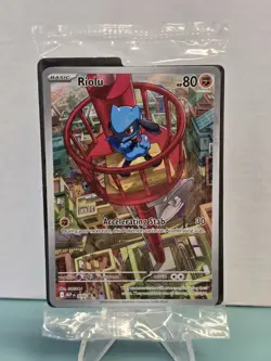 Pokemon TCG Riolu MEP 010 Mega Evolution Black Star Promo Card Sealed - Image 1