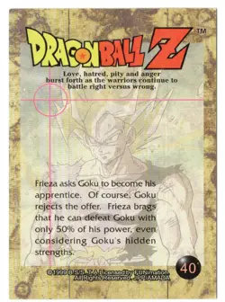 Dragon Ball Z - FUNimation JPP/Amada Card - #40 - Image 2