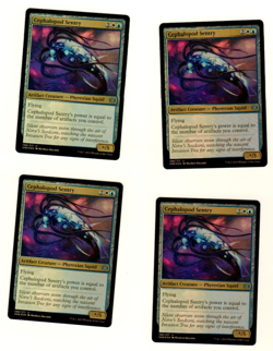 Set Of 4 Cephalopod Sentry 198/271 U Foil Phrexia All Will Be One MTG Card - Image 1