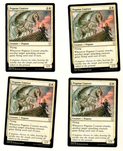 Set Of 4 Pegasus Courser 029/269 Common Dominaria Magic The Gathering Card - Image 3
