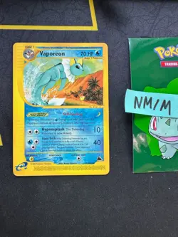 Pokemon Card Vaporeon Skyridge E Series WOTC Vintage 33/144 250 💎NM💎 - Image 1