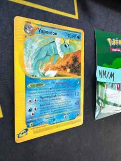 Pokemon Card Vaporeon Skyridge E Series WOTC Vintage 33/144 250 💎NM💎 - Image 3