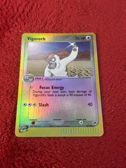 Vigoroth 52/100 Sandstorm Reverse Holo Pokemon Card Played - Image 1
