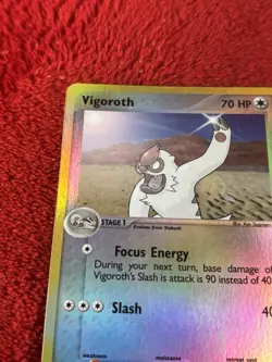 Vigoroth 52/100 Sandstorm Reverse Holo Pokemon Card Played - Image 3
