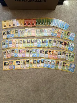Pokemon TCG Card Lot Neo Genesis 90+ Card Lot! C/UC Mixed Condition WOTC - Image 1