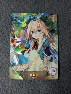 Goddess Story NS-2M13 SSR-07 WAIFU CARD holo foil CCG/TCG NEW Alice Grimm Notes - Image 1