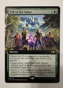 Mtg Tarkir Dragonstorm Will Of The Sultai Extended Art NM - Image 1