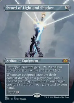Sword of Light and Shadow (Borderless) - Near Mint MTG Double Masters - Image 1