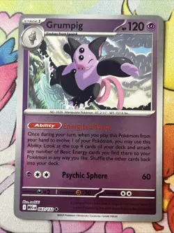 Grumpig 063/132 Uncommon Reverse Holo - Pokemon TCG Mega Evolution - NM - Image 1