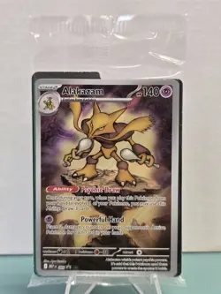 Pokemon TCG Alakazam MEP 009 Mega Evolution Black Star Promo Sealed - Image 1