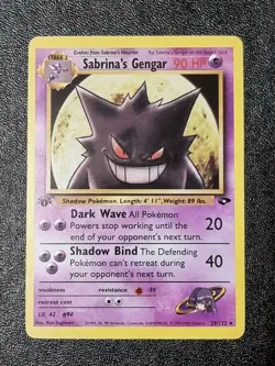 Pokemon TCG Sabrina’s Gengar 1st Edition Non Holo Rare Gym Challenge 29/132 NM - Image 1