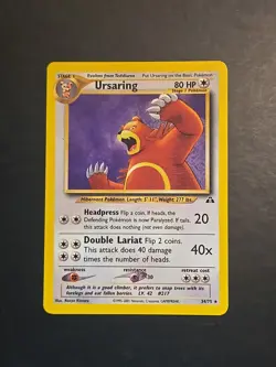 Pokemon Neo Discovery Ursaring Non Holo Rare 34/75 LP - Image 1