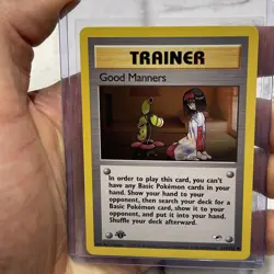 2000 Pokemon Gym Heroes 1st Edition Good Manners 111/132 NM/MT Uncommon Nintendo - Image 1
