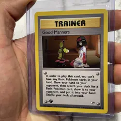 2000 Pokemon Gym Heroes 1st Edition Good Manners 111/132 NM/MT Uncommon Nintendo - Image 2