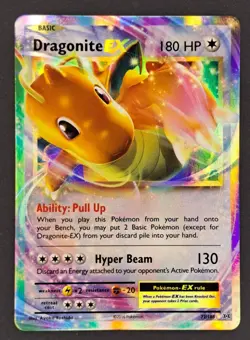 Pokemon TCG Dragonite EX Holo XY Evolutions English 2016 Near Mint 72/108 - Image 1