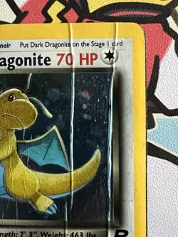 Dark Dragonite 5/82 - Team Rocket - Holo Rare - Pokemon TCG - DAMAGED - Image 4